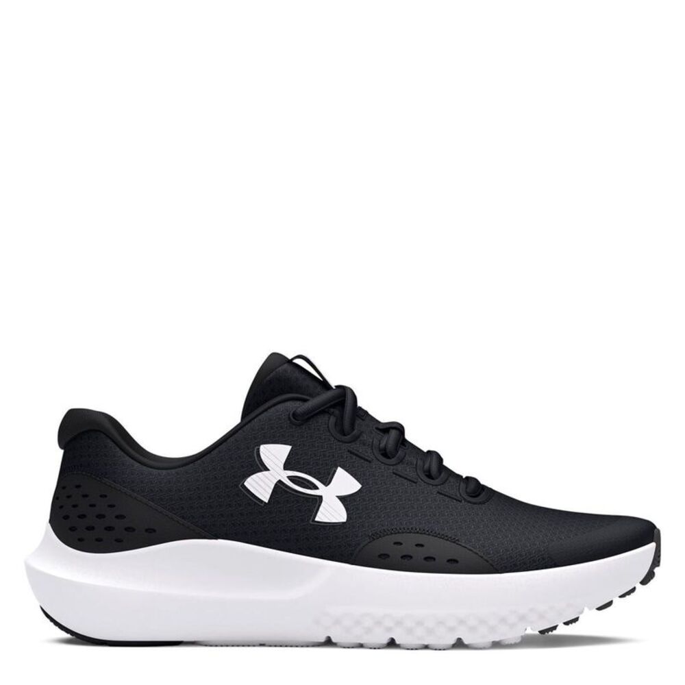 Under Armour Boys Surge 4 Running Shoes / Black/White
